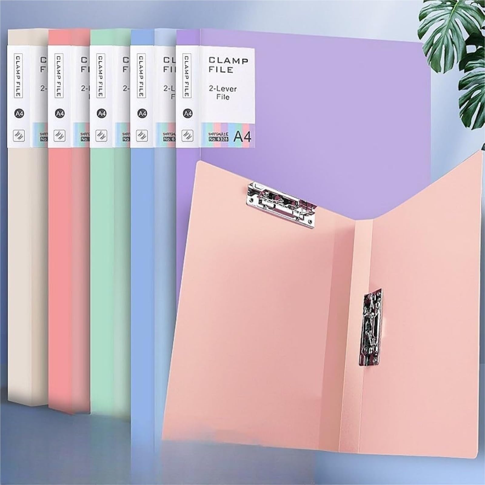 pochette Classeur A4 Sans Anneaux Avec Pinces À Ressort, 5 Pièces, Organiseur De Documents For Fournitures Scolaires Et De Bureau, Sécuriser Les Lettres