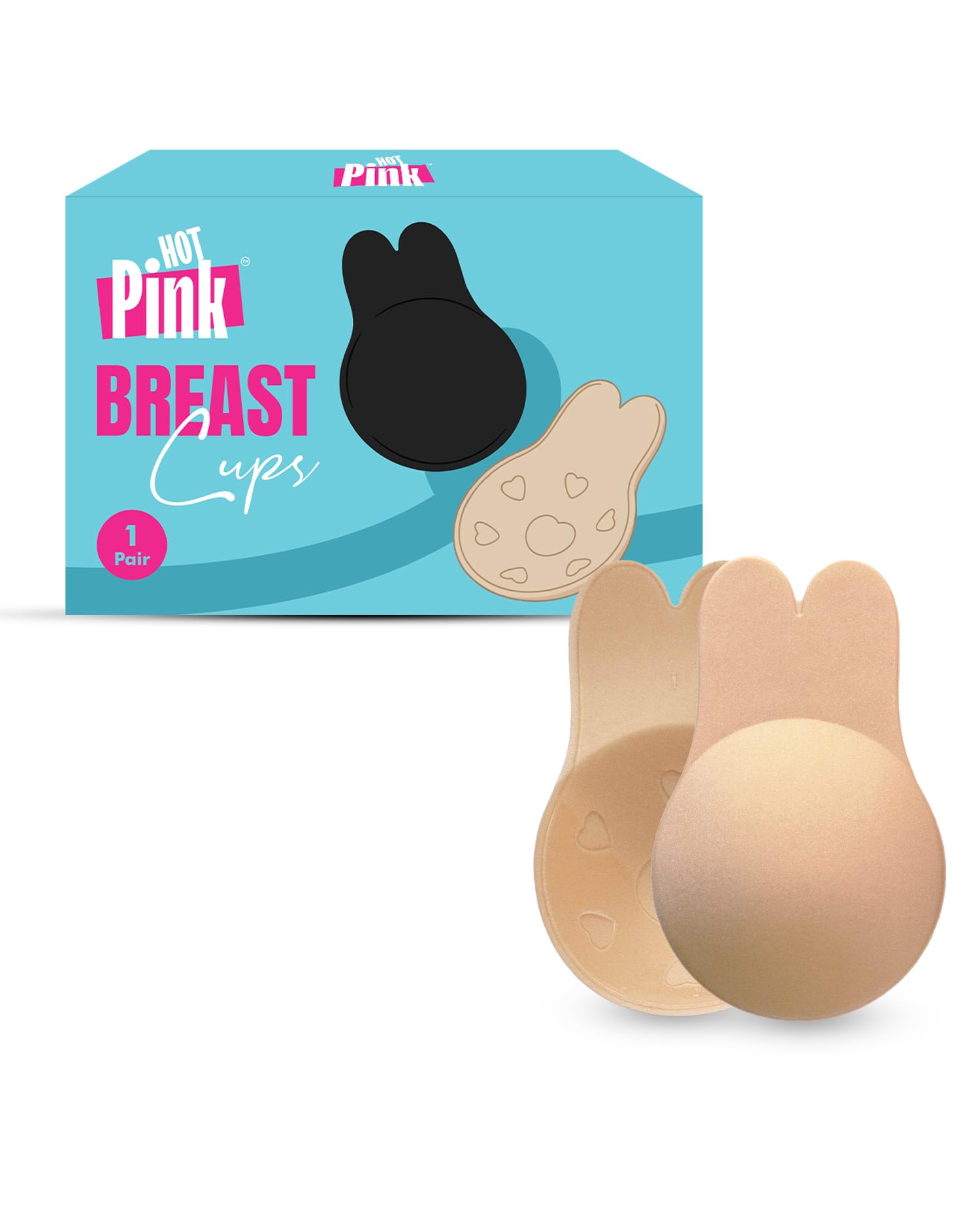 pinq polka Hot Pink Reusable Silicone Breast Lift Cup for Women Cup Size | Stick on | Invisible Breast Lift Cups | Skin- Friendly Adhesive | Up to 12 Hrs Sticking Capacity-picture-33