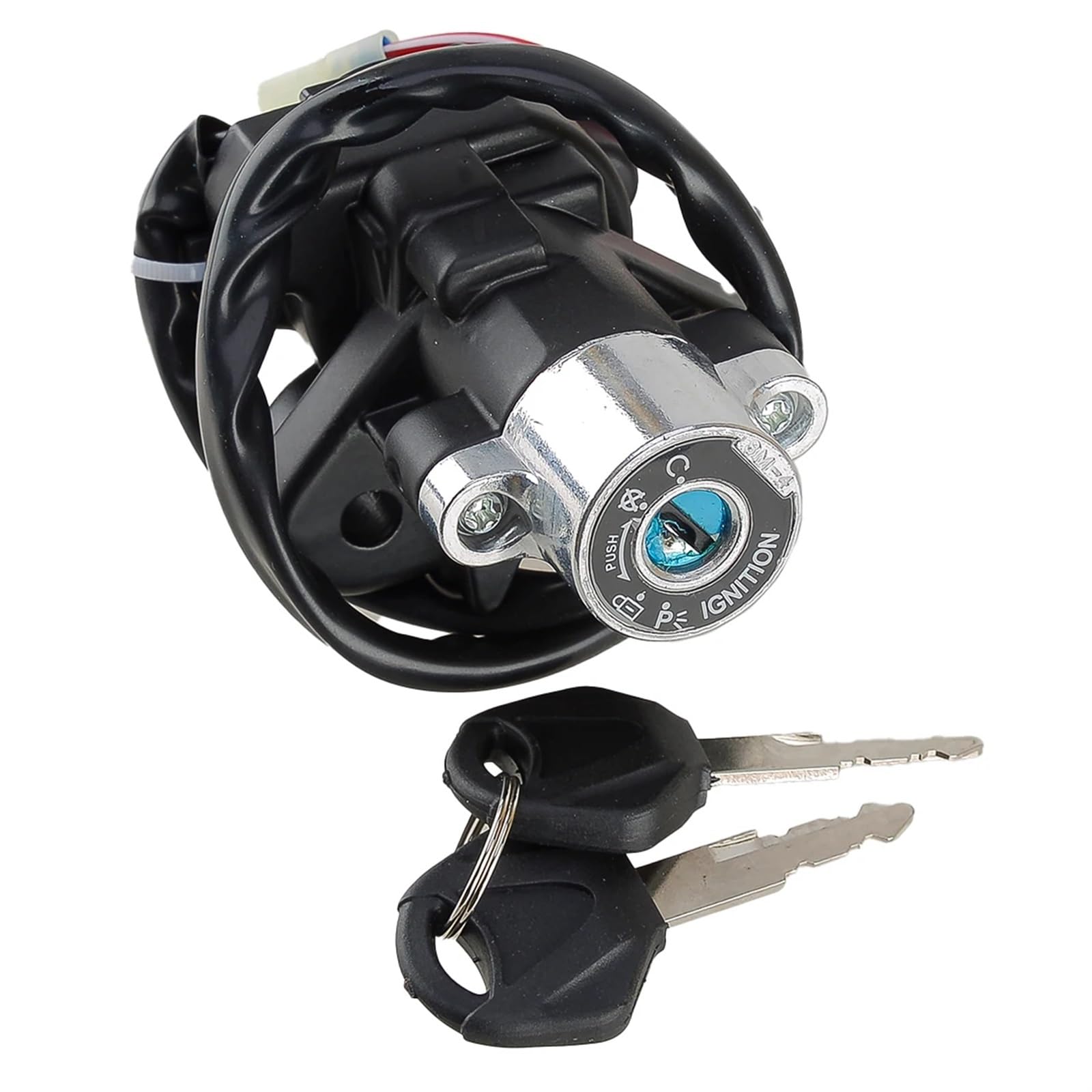 Moto Blocchetto Accensione Blocco interruttore accensione moto con 2 chiavi set Interruttore Accensione