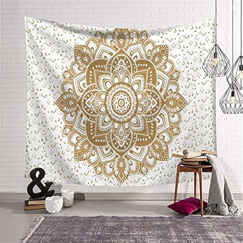 Dickplay Mandala Wall Tapestry Indian Yoga Bedspread Hippie Bohemian Decorative Wall Hanging Large Tapestry(95x73cm (38x29inch), Tapestry I) Cover