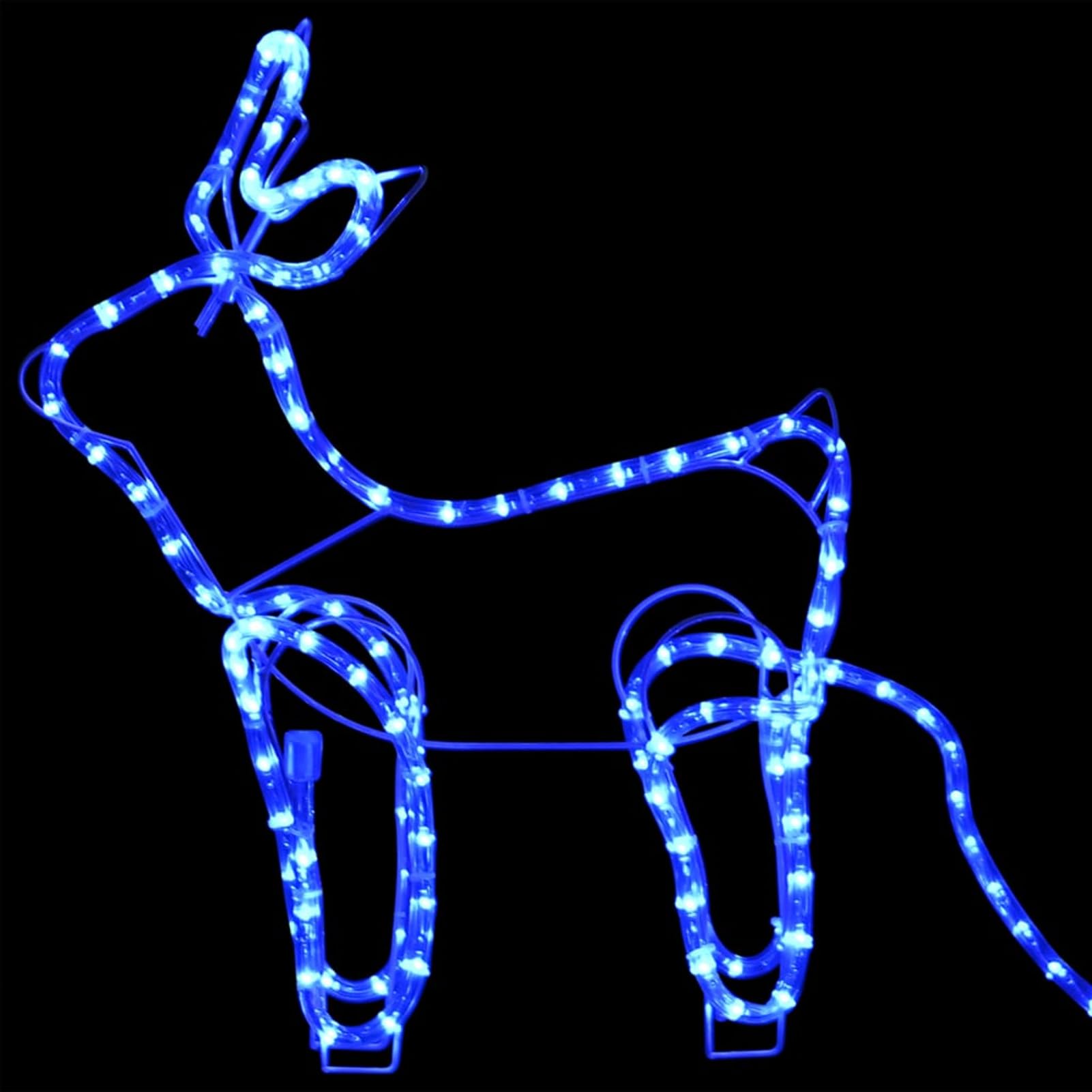Tidyard Weihnachtsdekoration Rentiere und Schlitten Outdoor 576 LEDs, Weihnachtsdekoration für Außen Vorgarten Fassade Geschäftsdekoration Event als Weihnachtsszene329812