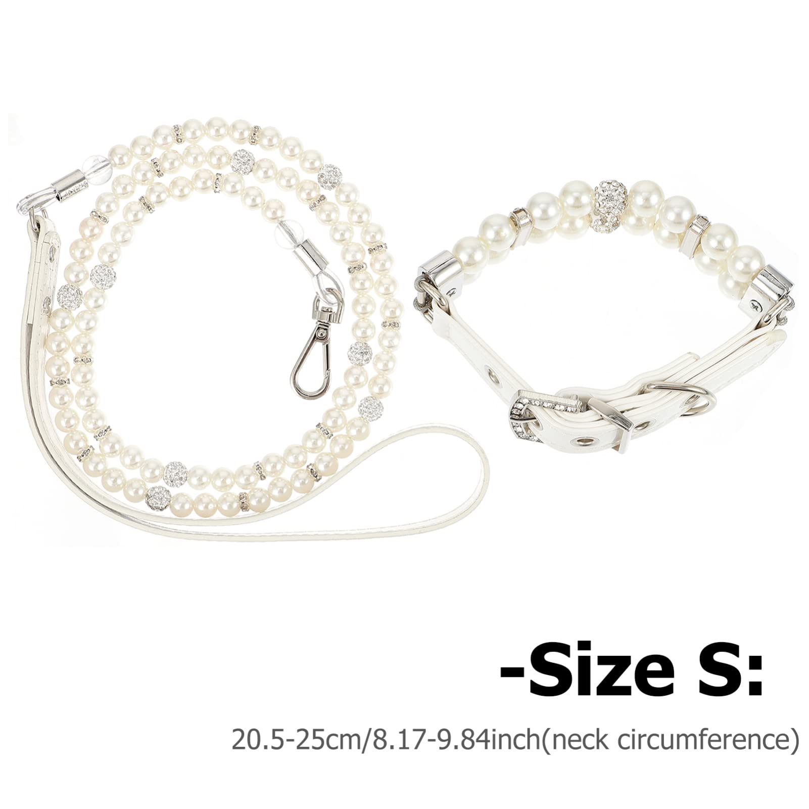 SUPVOX 2Pcs Safety and Leash Set Adjustable Neckwear for Outdoor Walking and Exquisite Pearl Design for Daily Wear Photo Taking and Special Occasions