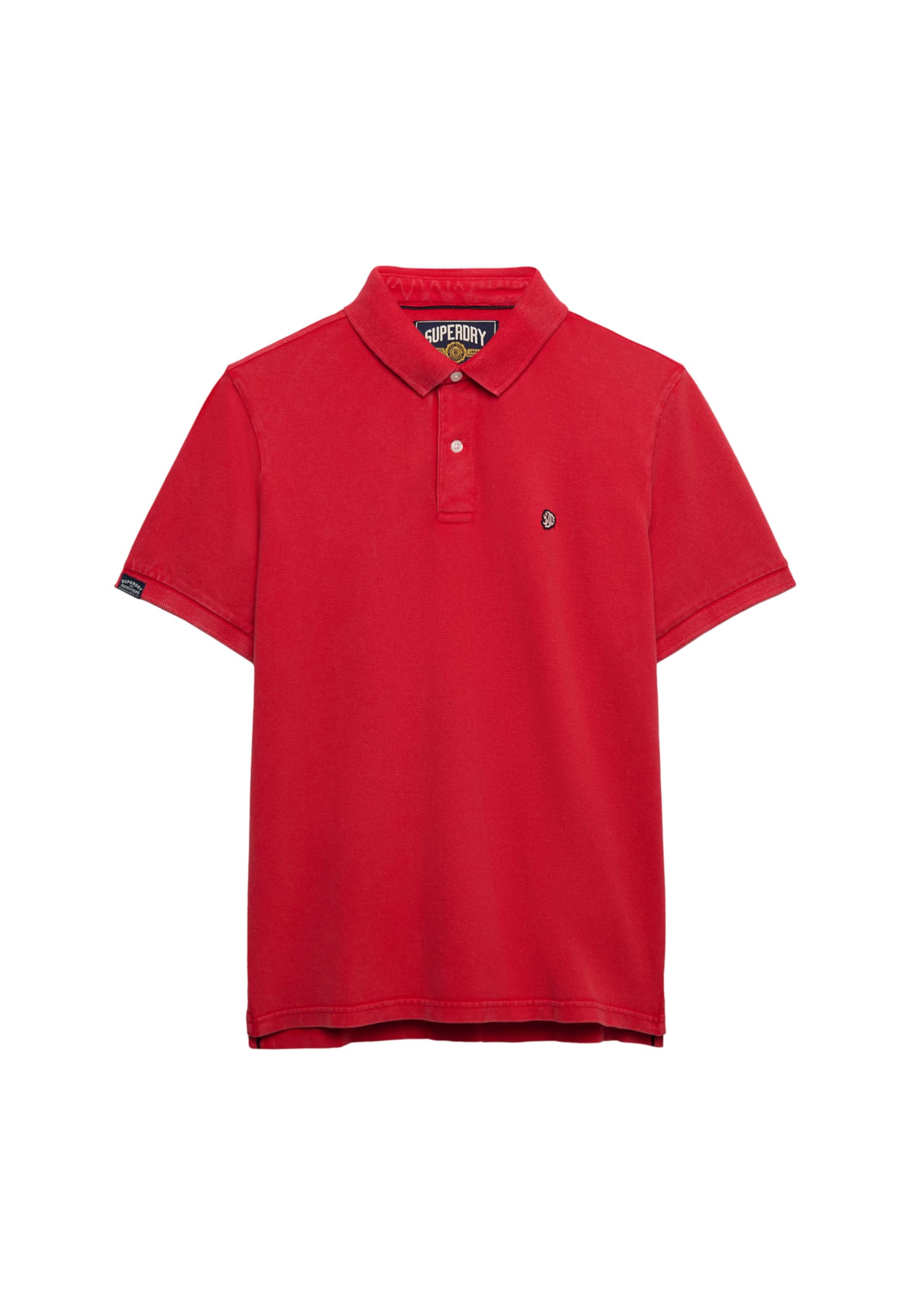 Superdry Rouge Polo Vintage Destroy
