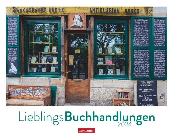 Lieblings-Buchhandlungen Kalender 2024, White