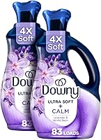 Vista 1 de Downy Infusions Suavizante Líquido para Telas, CALM, Lavanda y Vainilla Relajantes, 56 fl oz