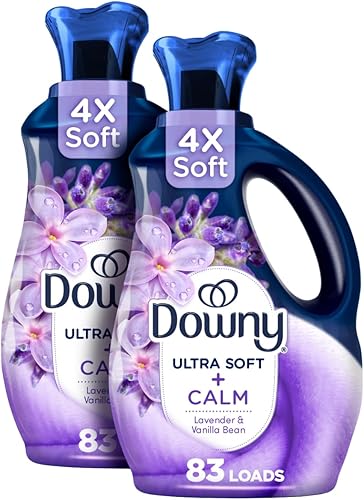 Downy Infusions Suavizante Líquido para Telas, CALM, Lavanda y Vainilla Relajantes, 56 fl oz