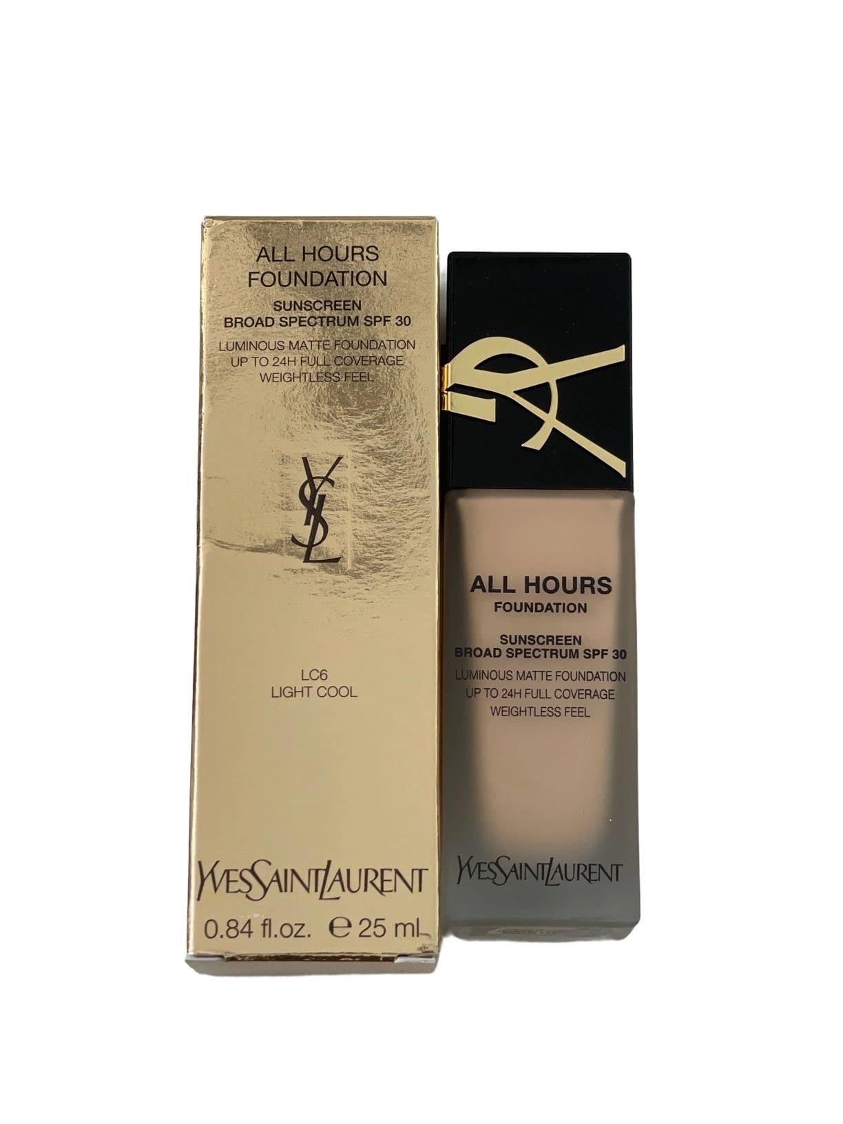 Amazon.com : YSL All Hours Luminous Matte Foundation (LC6) Cream