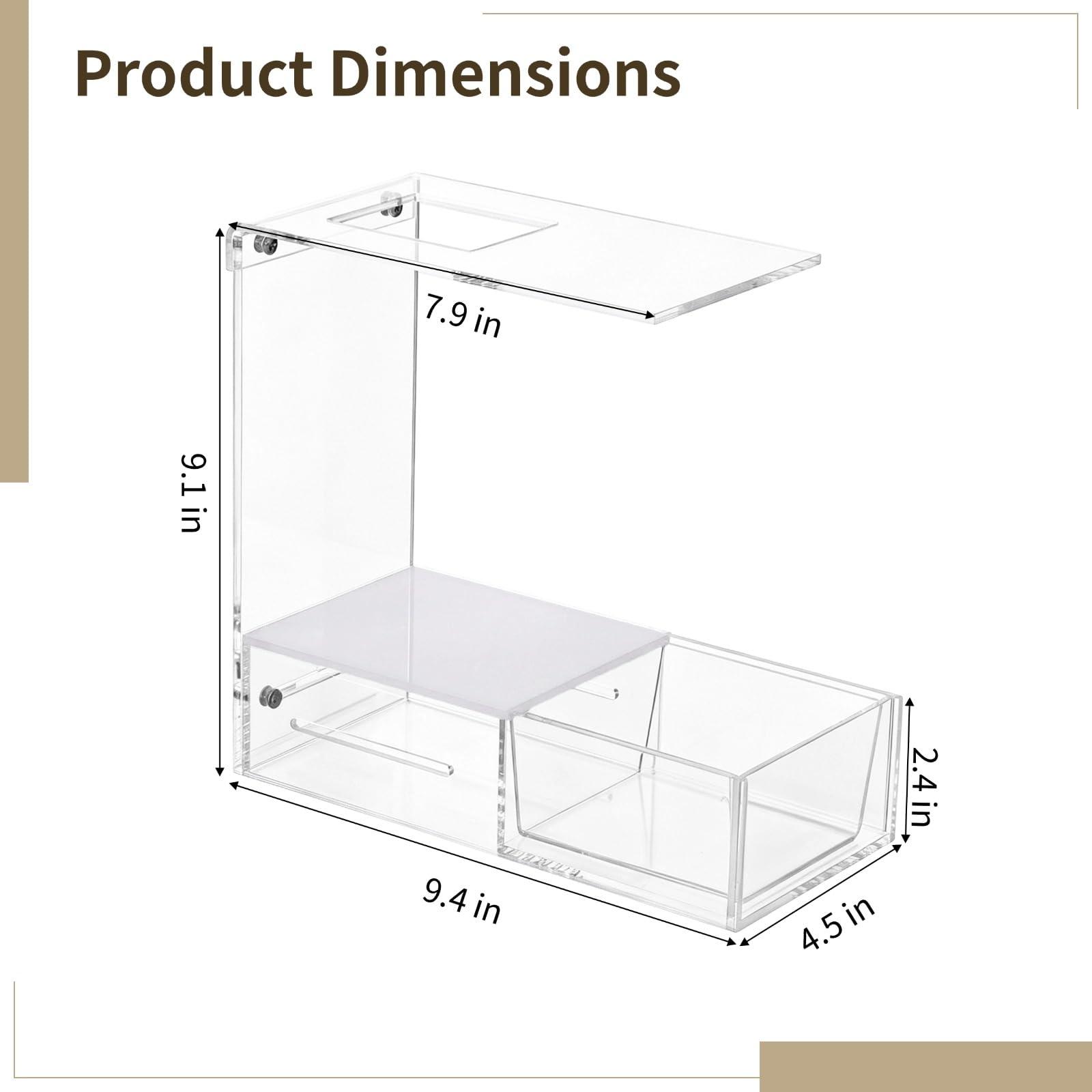 Soporte ergonómico de acrílico para escáner de tarjetas, soporte de exhibición de juegos de cartas para una identificación rápida, diseño transparente, divisor desmontable para tarjetas con funda y