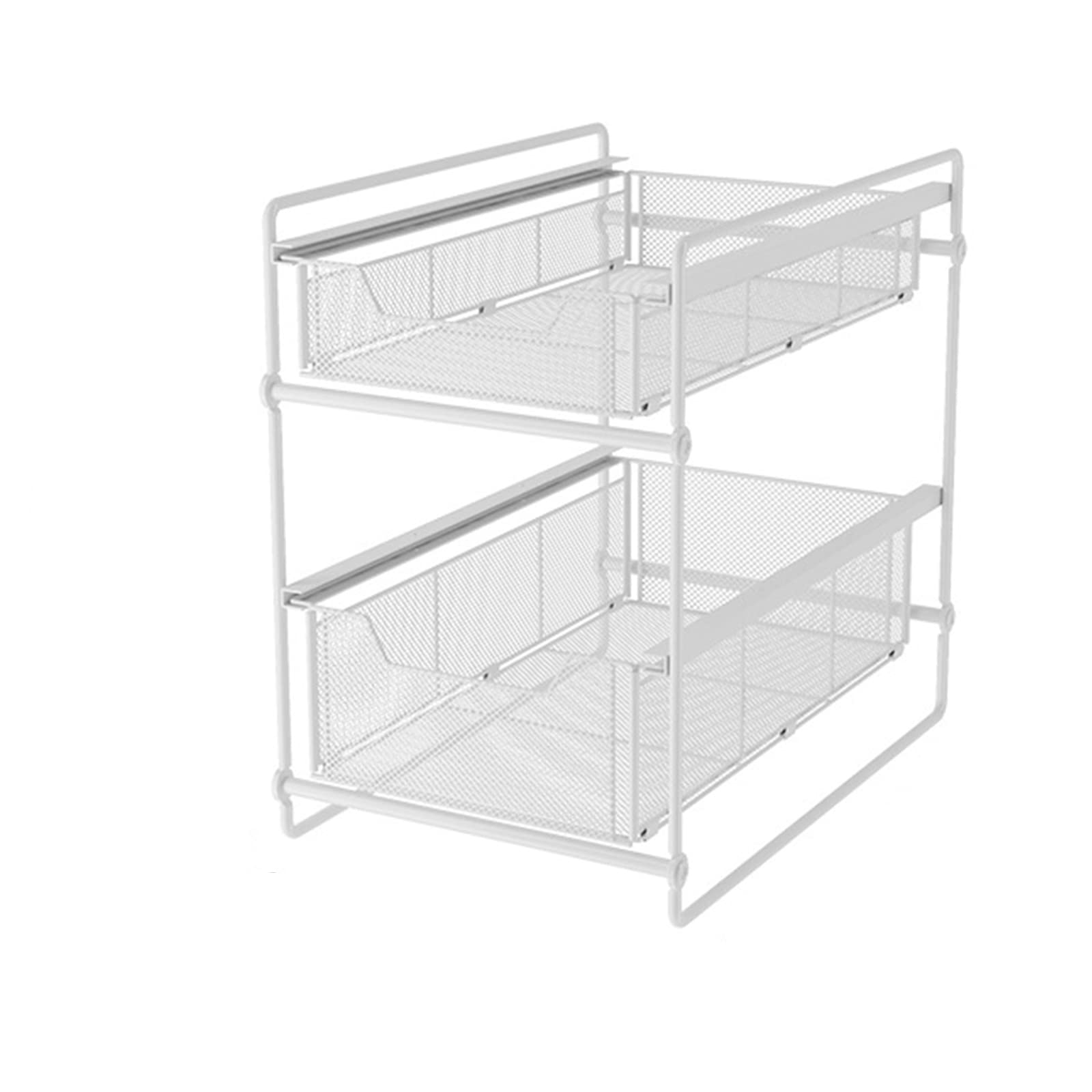 Fregadero de cocina plegable con doble cajón para baño y oficina, armario de cocina que ahorra espacio (negro) maximiza el almacenamiento y la eficiencia