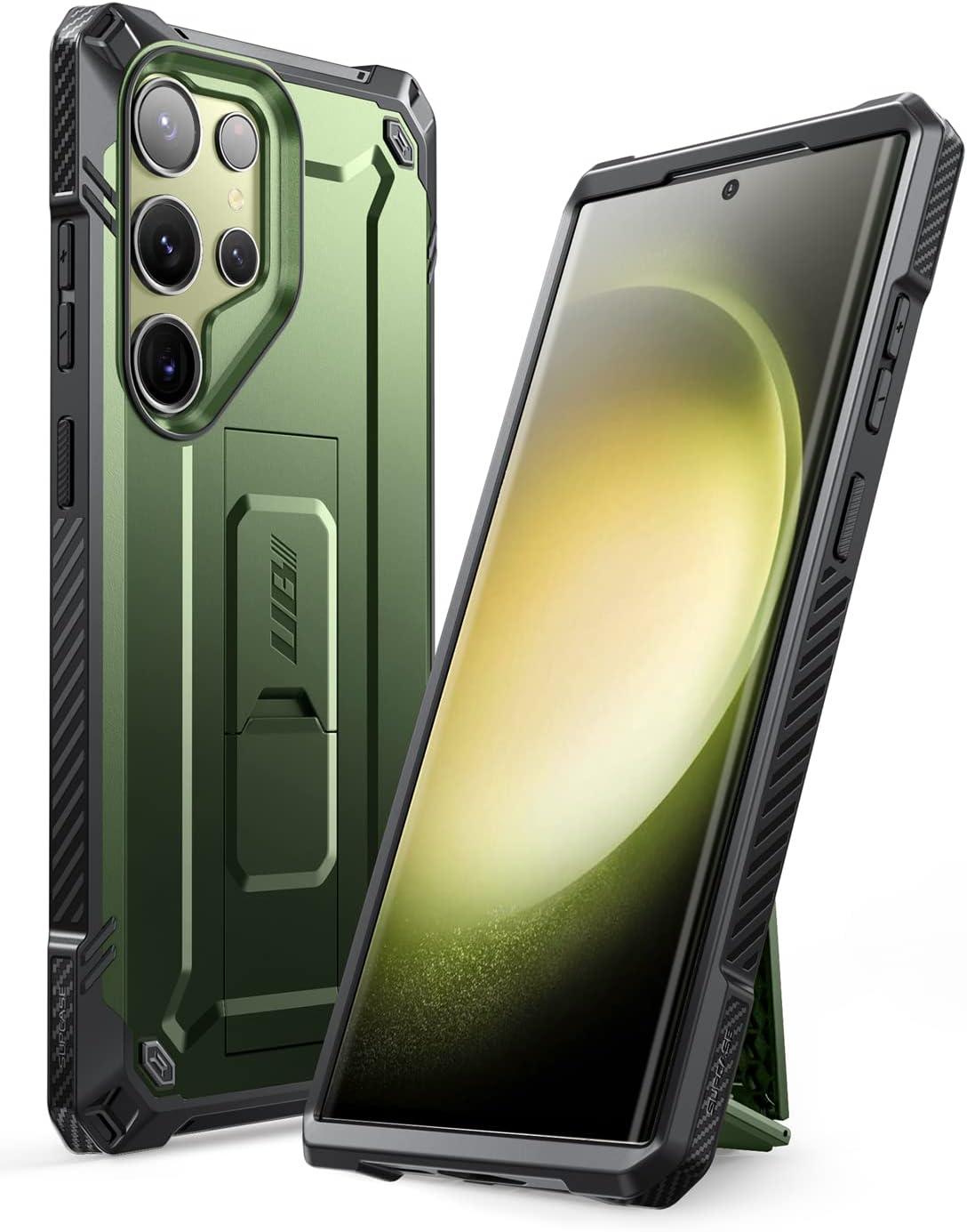 SUPCASE Unicorn Beetle Case for Samsung Galaxy S23 Ultra 5G (2023) / S22 Ultra 5G (2022), with Built-in Kickstand Slim Rugged Shockproof Protective Case (Guldan)