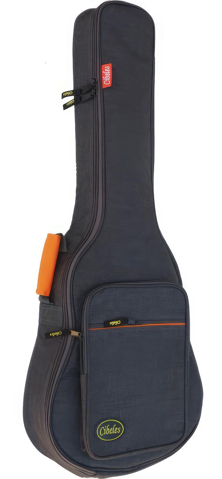 cibeles Funda de 96cm para Guitarra clásicade para CADETE 3/4 y Tiro 61 Acolchado 15mm, Espuma Alta Densidad (Gris)