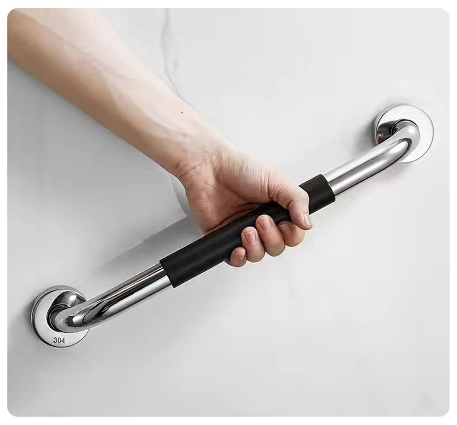 Barras de apoyo para discapacitados, manija de seguridad para ducha, pasamanos de bañera de Acero inoxidable antideslizante para Personas mayores y discapacitad
