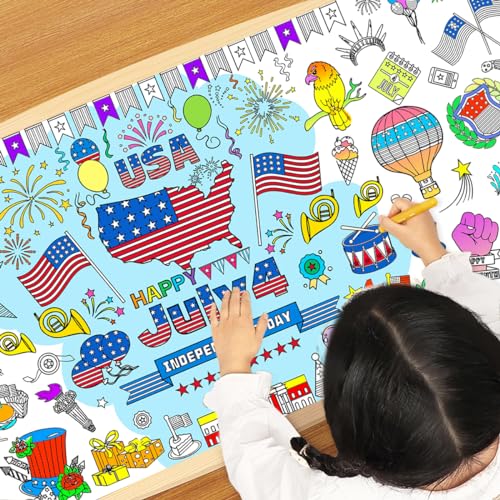 JUNQIU-US-4th-of-July-Coloring-Table-Cloth-for-Kids-72-31Inch-Patriotic-Tablecloth-Independence-Day-Giant-Coloring-Poster-Patriotic-Party-Decoration JUNQIU US 4th of July Coloring Table Cloth for Kids 72 31Inch Patriotic Tablecloth Independence Day Giant Coloring Poster Patriotic Party Decoration