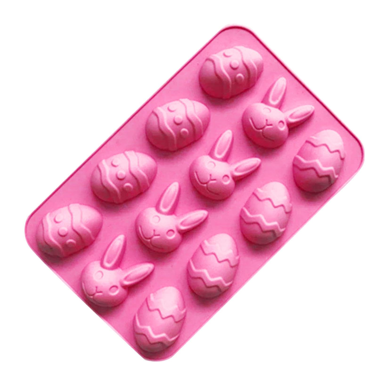 Moule à Chocolat Lapin De Pâques En Silicone - Pour Chocolate, Glaçage, Savon - Forme Œuf & Lapin