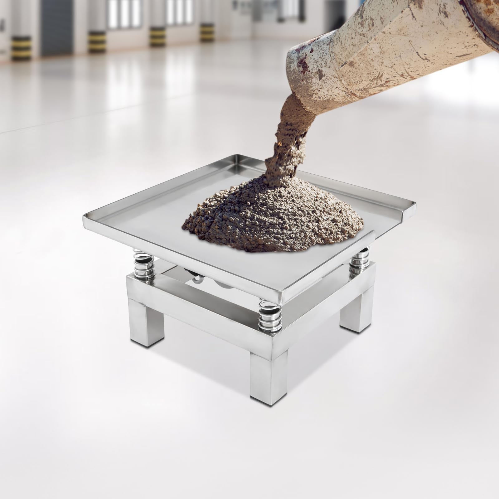 Tavolo vibrante per calcestruzzo, piccolo vibratore per calcestruzzo, 50 W, mini blocco di prova vibrante per formare forme e aumentare la resistenza del calcestruzzo, carico massimo 10 kg, 35