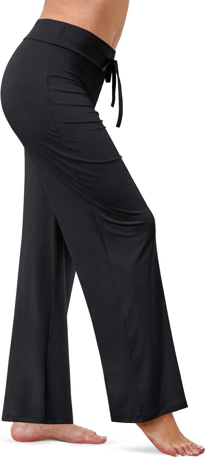 VALANDY Creamlush Wide Leg Pants Woman Drawstring Pajamas Lounge Pants Loose Comfy Sleepwear Casual Yoga - Image 2