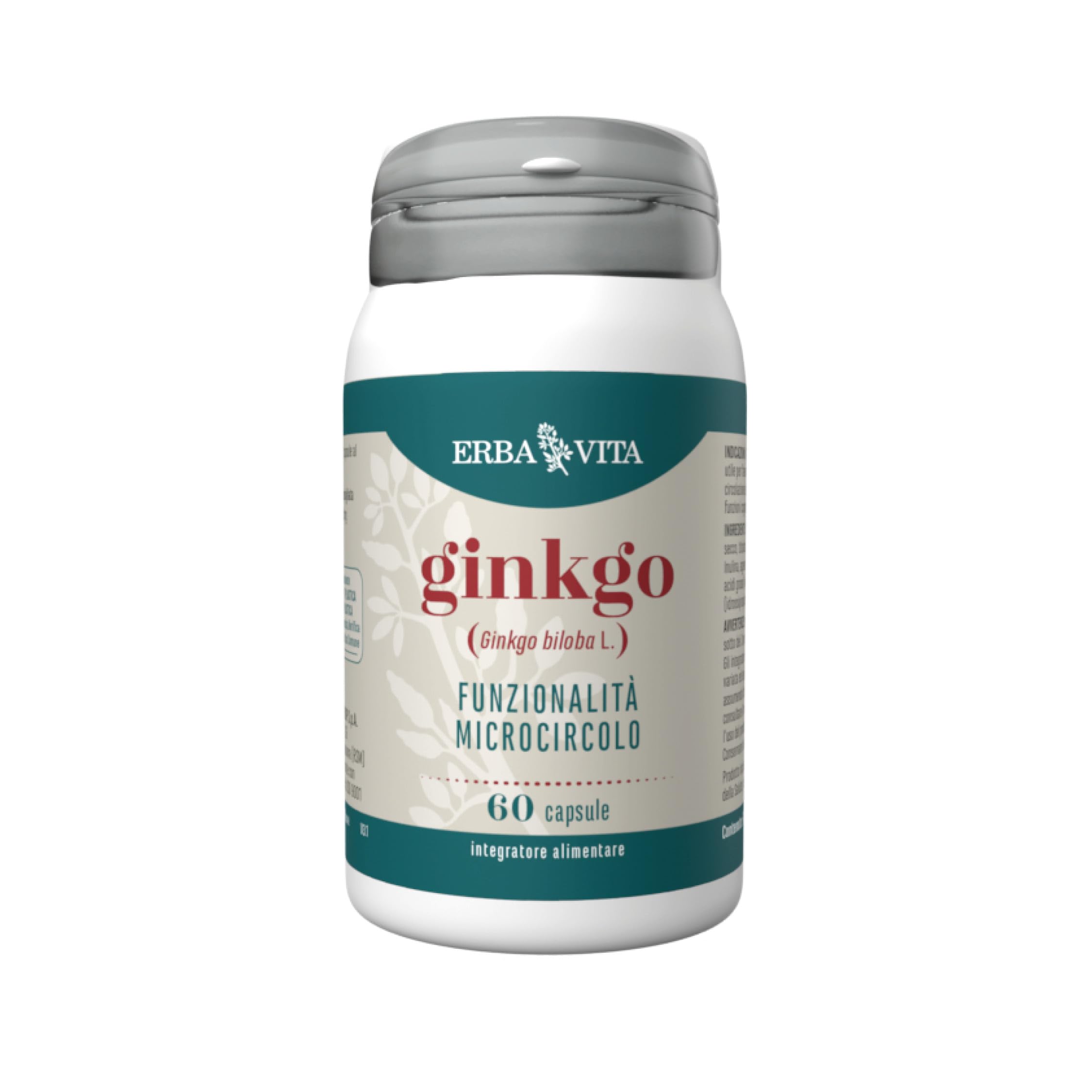 Erba Vita Integratore Alimentare di Ginkgo - 60 Capsule