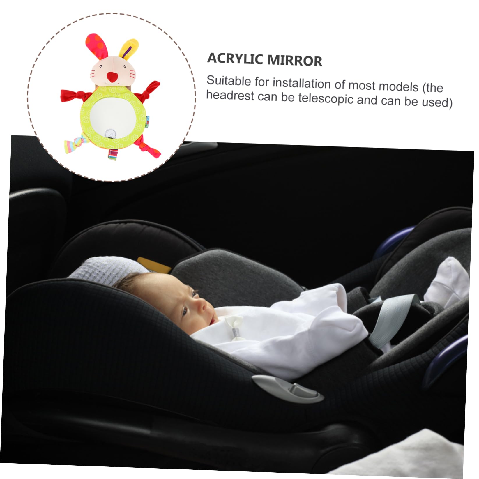 ifundom 3 Pz Osserva lo specchietto retrovisore specchio di osservazione del sedile posteriore specchietto di sicurezza per auto neonato specchietto retrovisori Specchietto posteriore