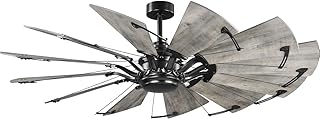 Progress Lighting P250000-31M Springer Ceiling Fans, 60 in, Matte Black