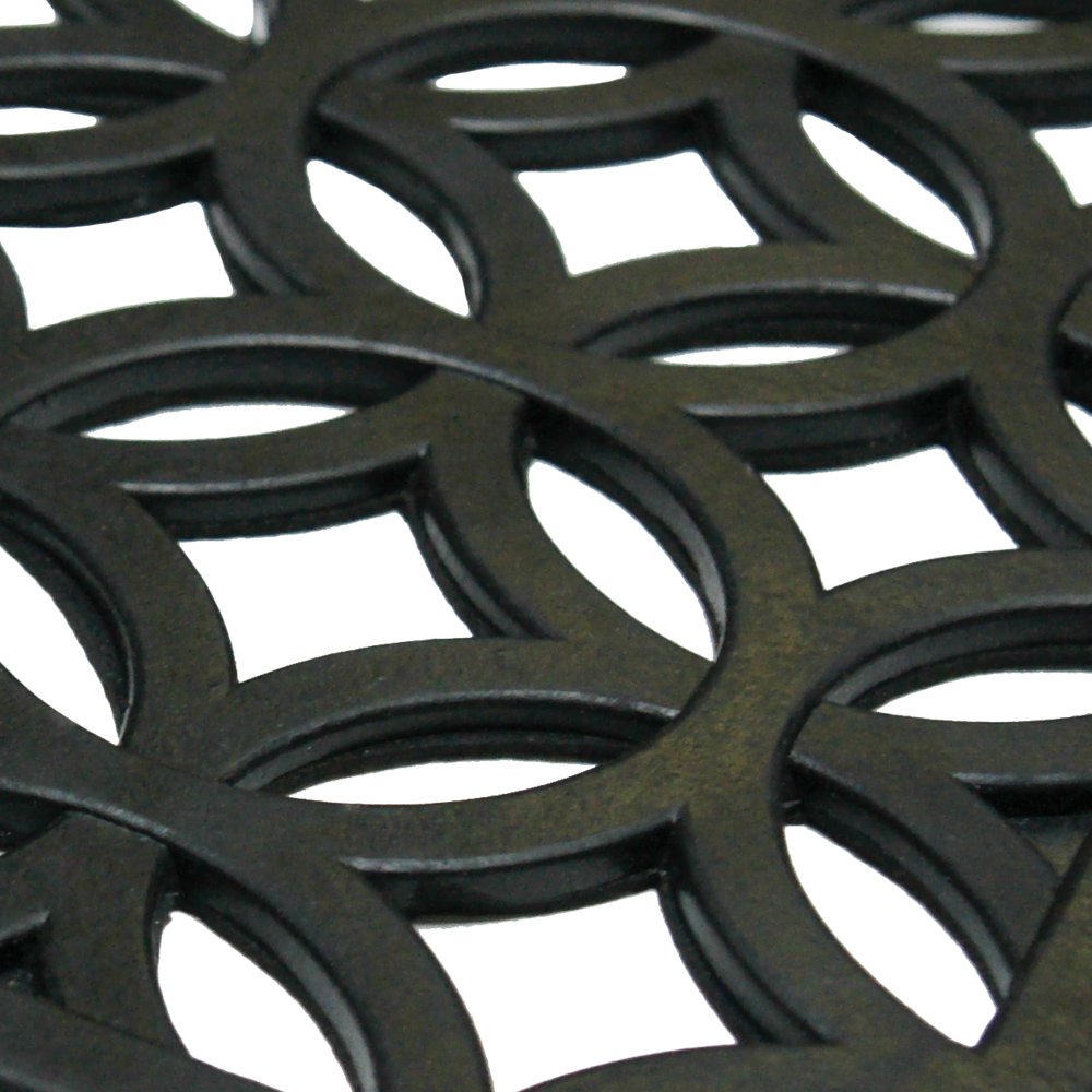 Rubber-Cal Azteca Indoor Outdoor Stair Treads Rubber Step Mats (6-Pack), 9.75 by 29.75-Inch, Black