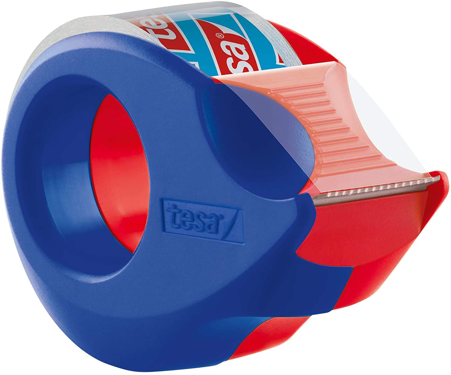 tesa 2 x 57858 Hand Dispenser Mini Clear (2 Pieces), Blue-red, Blue / Red, 2 - Pack - Image 2