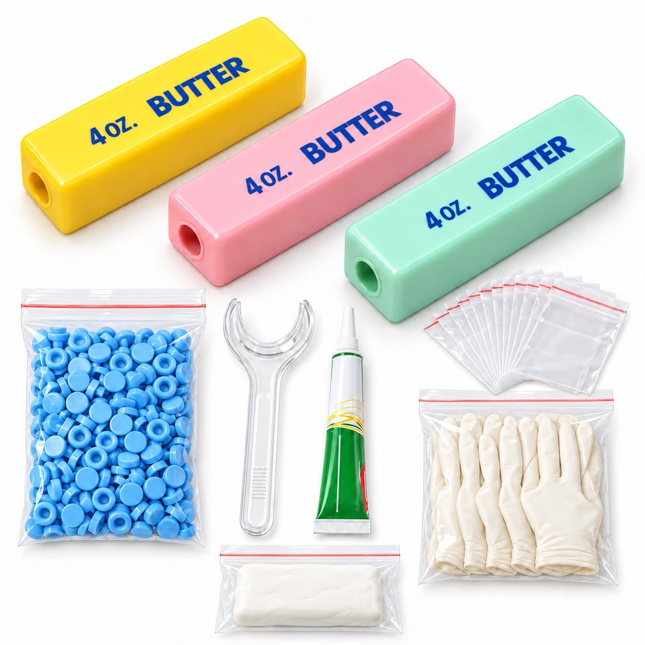 Kit palla antistress fai da te (burro -3PCS)