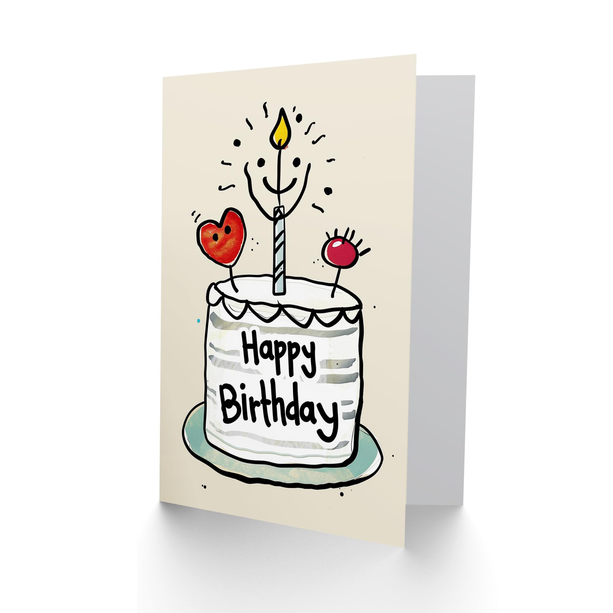 Happy Birthday Lighthouse Beach Greeting Card