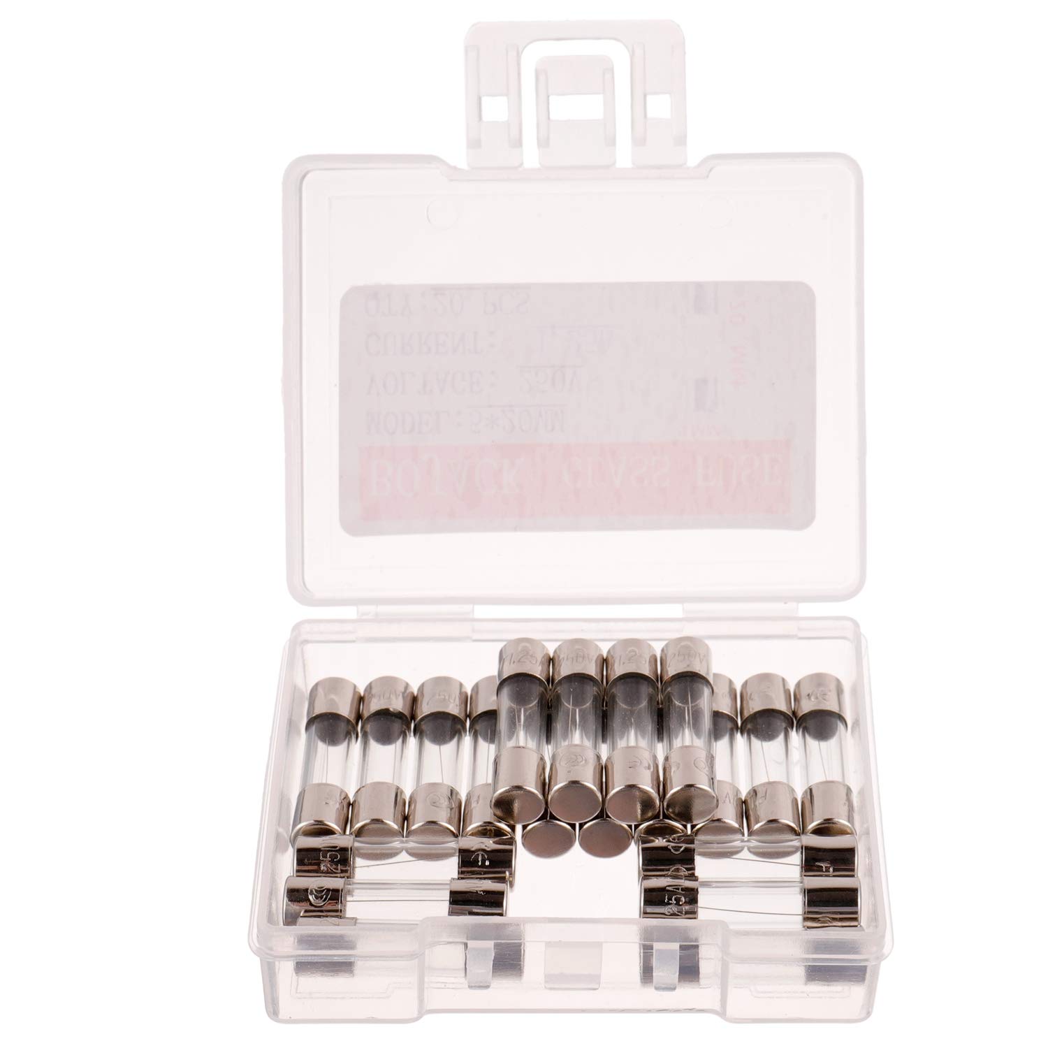 BOJACK 5x20mm 1.25A 1.25amp 250V 0.2x0.78 Inch F1.25AL250V