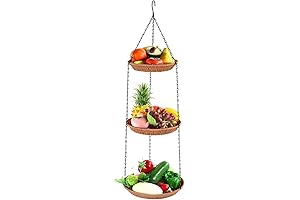 3 Tier Hanging Fruit Basket: The Perfect Kitchen Organizer for Fresh and Healthy Produce