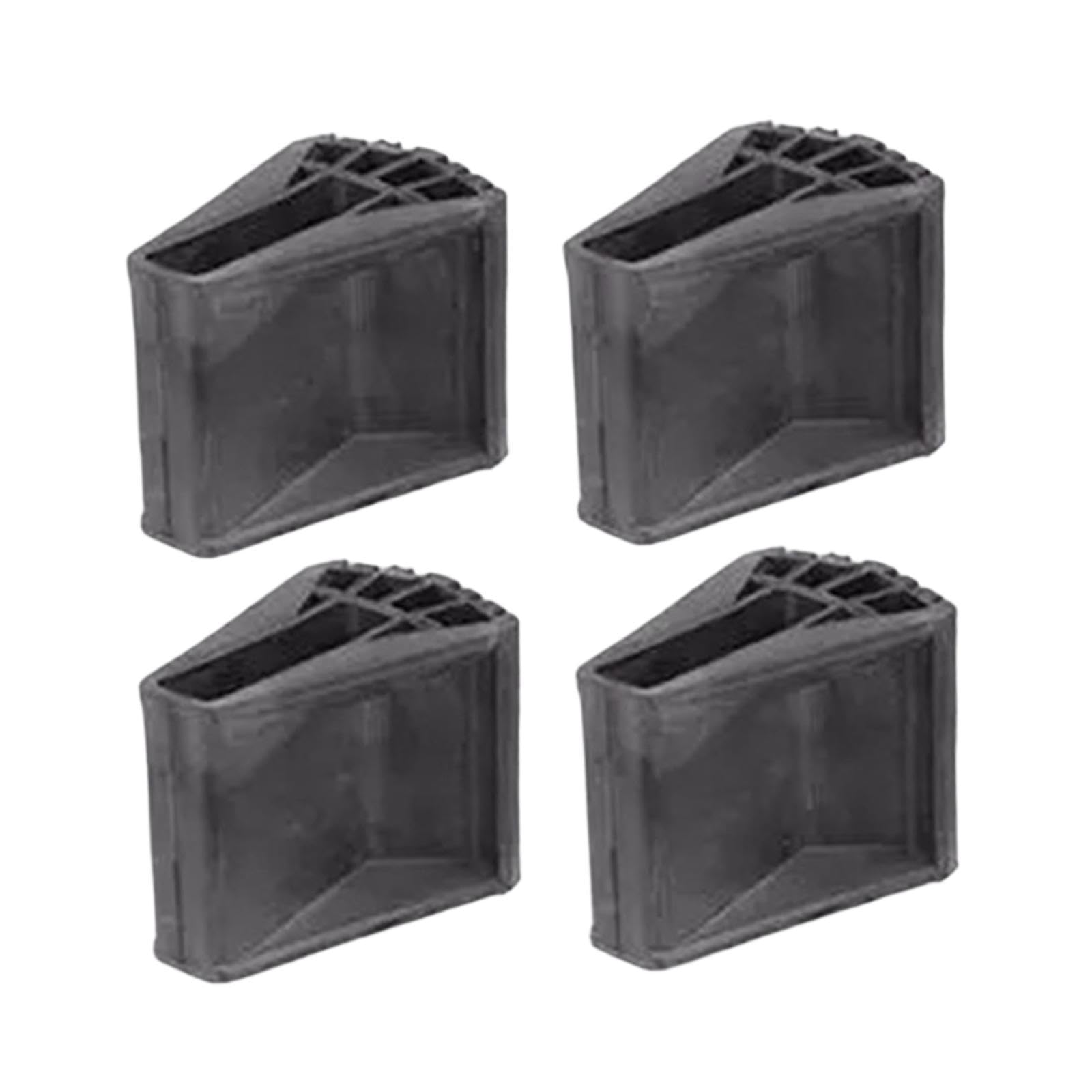 4X Ladder Non Slip Feet Covers Replacement Enhanced Stability Ladder Leg Pad Black-image-37