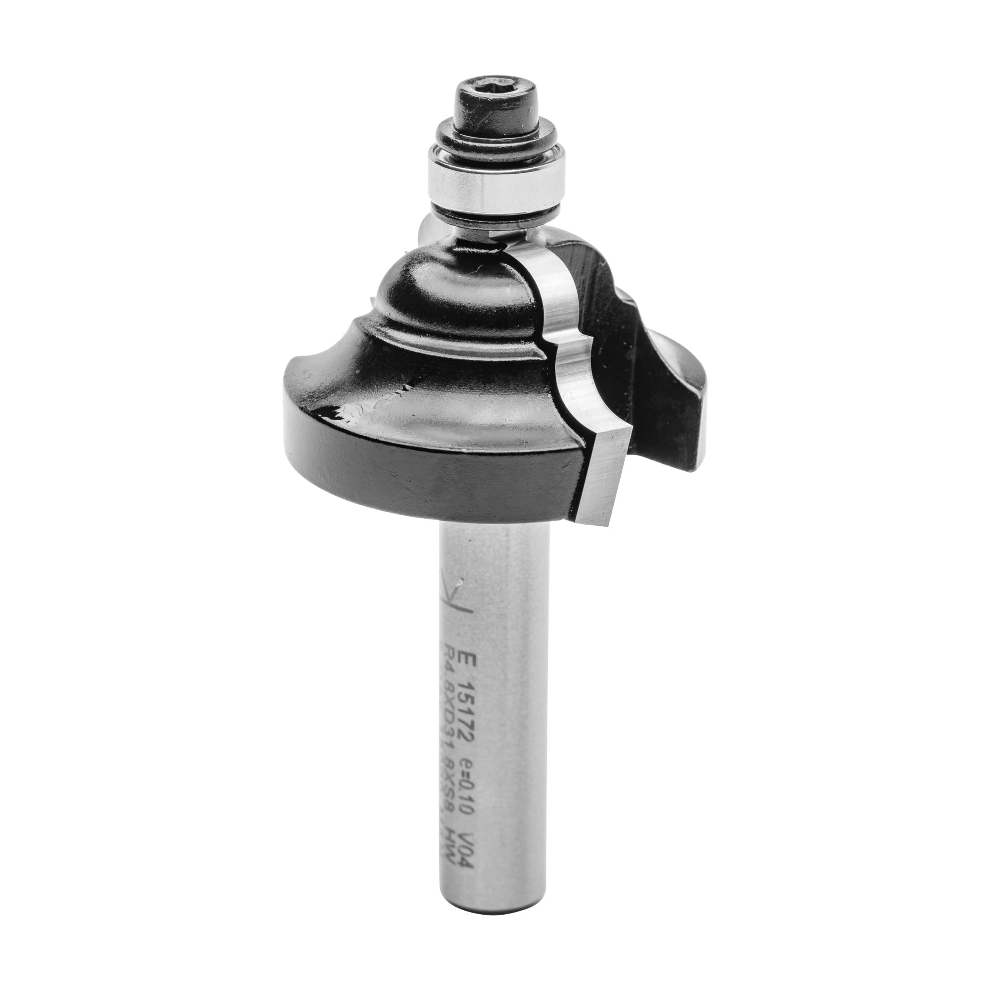 ENT 15172 Frez profilowy rzymski Classic w wegliku, trzpien (S) 8 mm, srednica (D) 31,8 mm, NL 15,9 mm, R 4,8 mm, SL 32 mm, z lozyskiem kulkowym