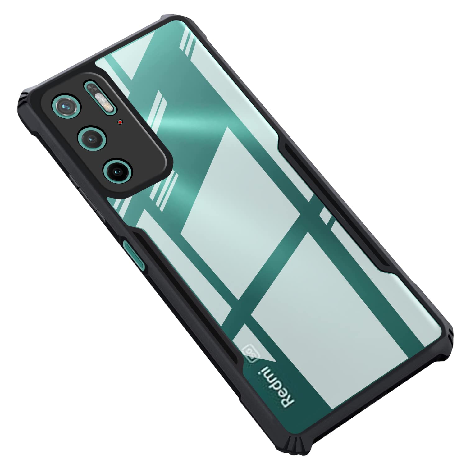 CEDO Redmi Note 10T (5G) / Poco M3 Pro (5G) Back Case Cover | Camera Protection Shockproof Bumper-Edge | Acrylic Crystal Clear 360 Degree Protection TPU+PC | Transparent Eagle Back Case Cover (Black) (B0BDYWWHNN) Amazon Price History, Amazon Price Tracker