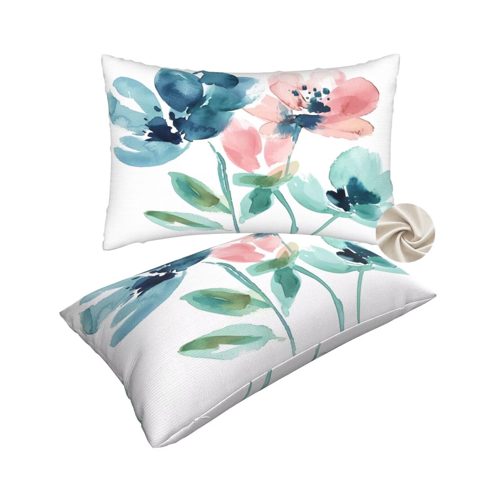 Housses de coussin fleurs pour décoration maison et salon cosy
