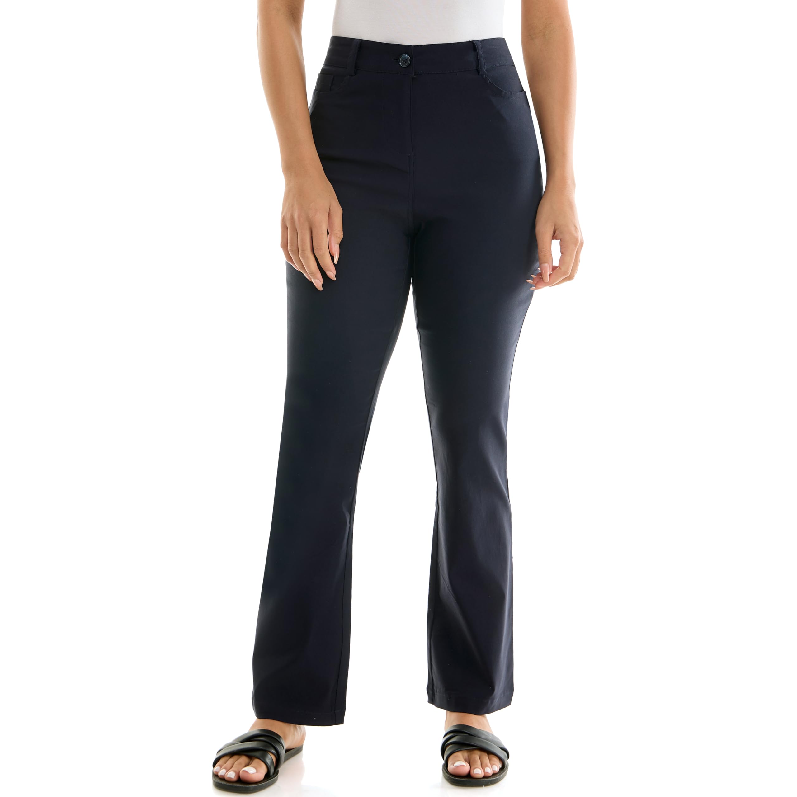 Nanette Nanette Lepore Womens Fly Front Freedom Stretch Pant with Pockets Belt Loops