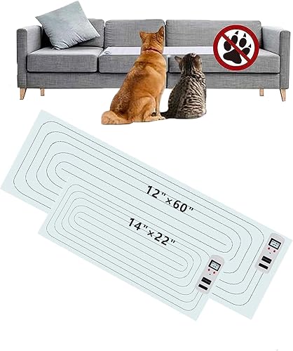 SEERWAY Scat - Alfombrilla de choque para mascotas mejorada de 2 piezas en diferentes tamaños, almohadillas de choque para perros y gatos para