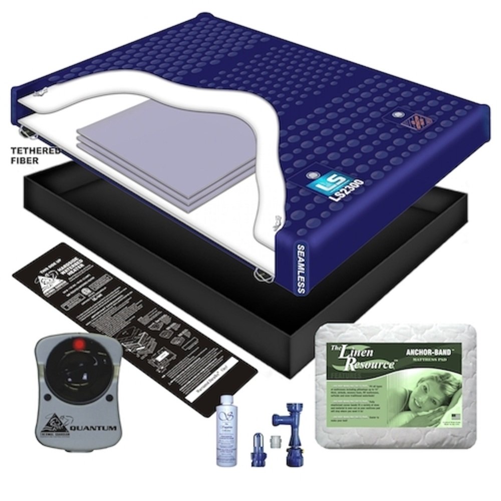 70% WAVELESS WATERBED Mattress/Liner/Heater/PAD/Fill Drain/Conditioner KIT (Queen 60x84 1L2B2)