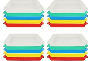 20Pcs Plastic Art Trays, Sand Play Tray for Kids' Sensory Play