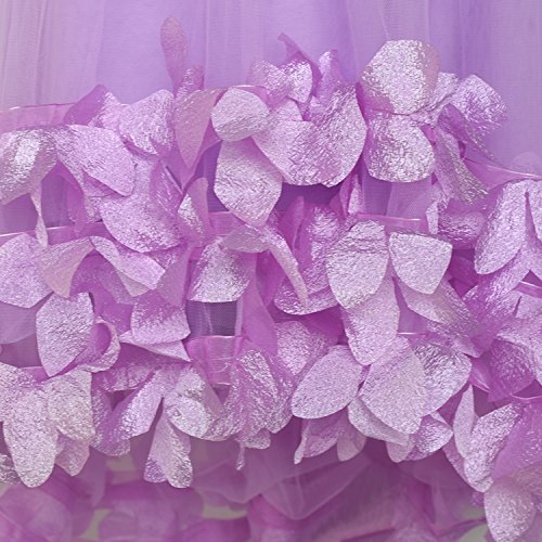 Lt22 Girls Dress A-Line Cute Handbag Purple Princess Size 6 #TOP5