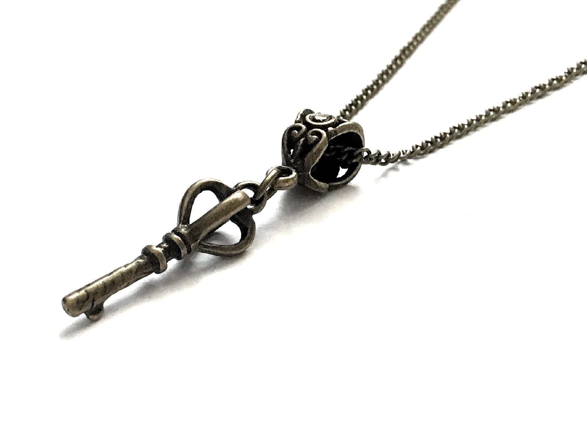 Jewelry (London)Key Necklace Bronze Key To My Heart 8th  Wedding Anniversary /19th Bronze Wedding Gift for Her Boxed and Gift Wrapped