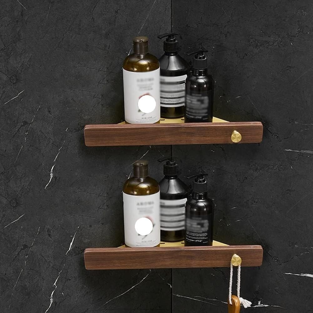 Shower shelf corner corner shower caddy Shower Shelf Racks Solid Wood Bathroom Shelf Wall Mounted Corner Shelf Shower