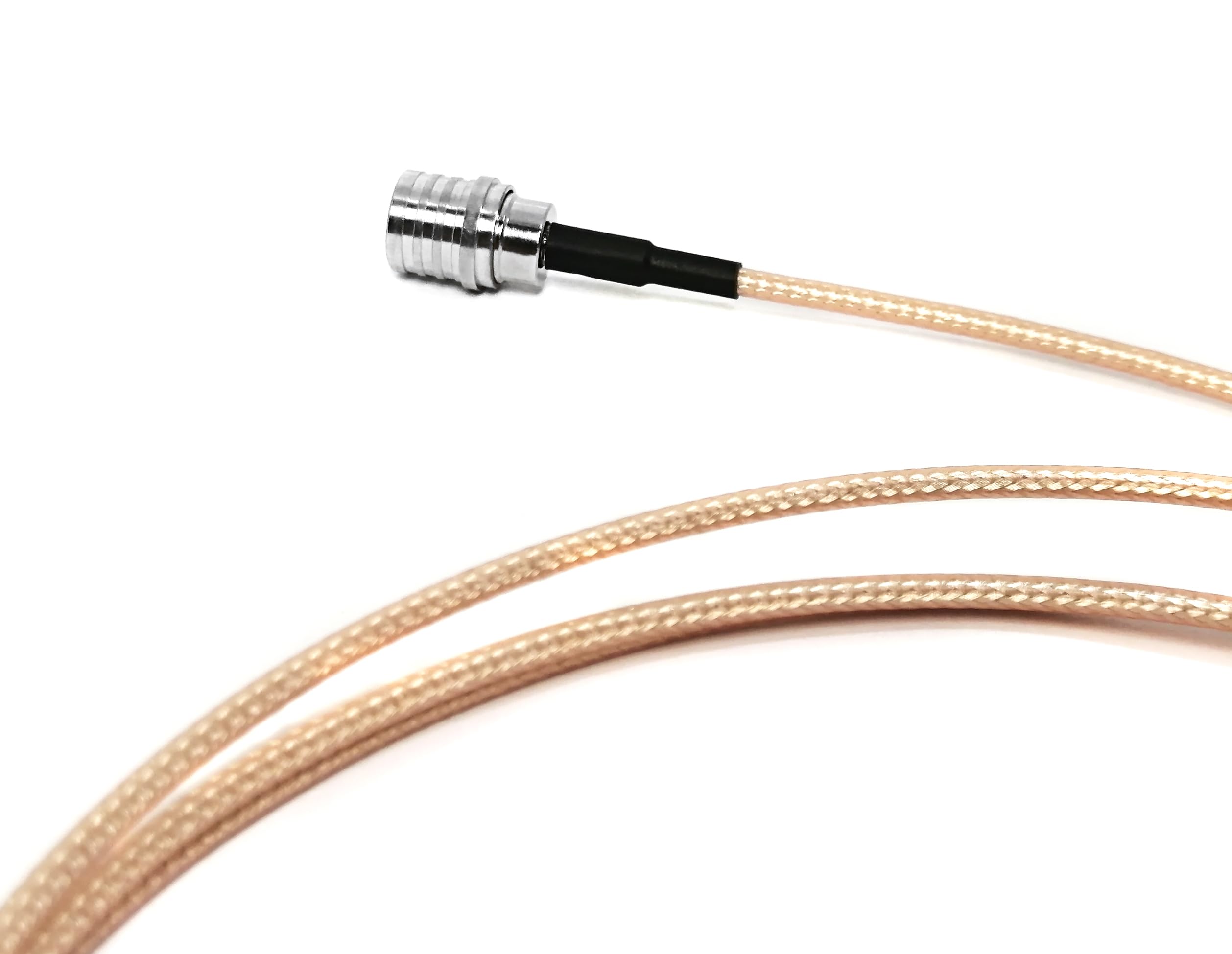 Cable coaxial RG316 de 1,8 m (macho QMA a macho QMA, conector angular) - Puente de extensión de 50 ohmios
