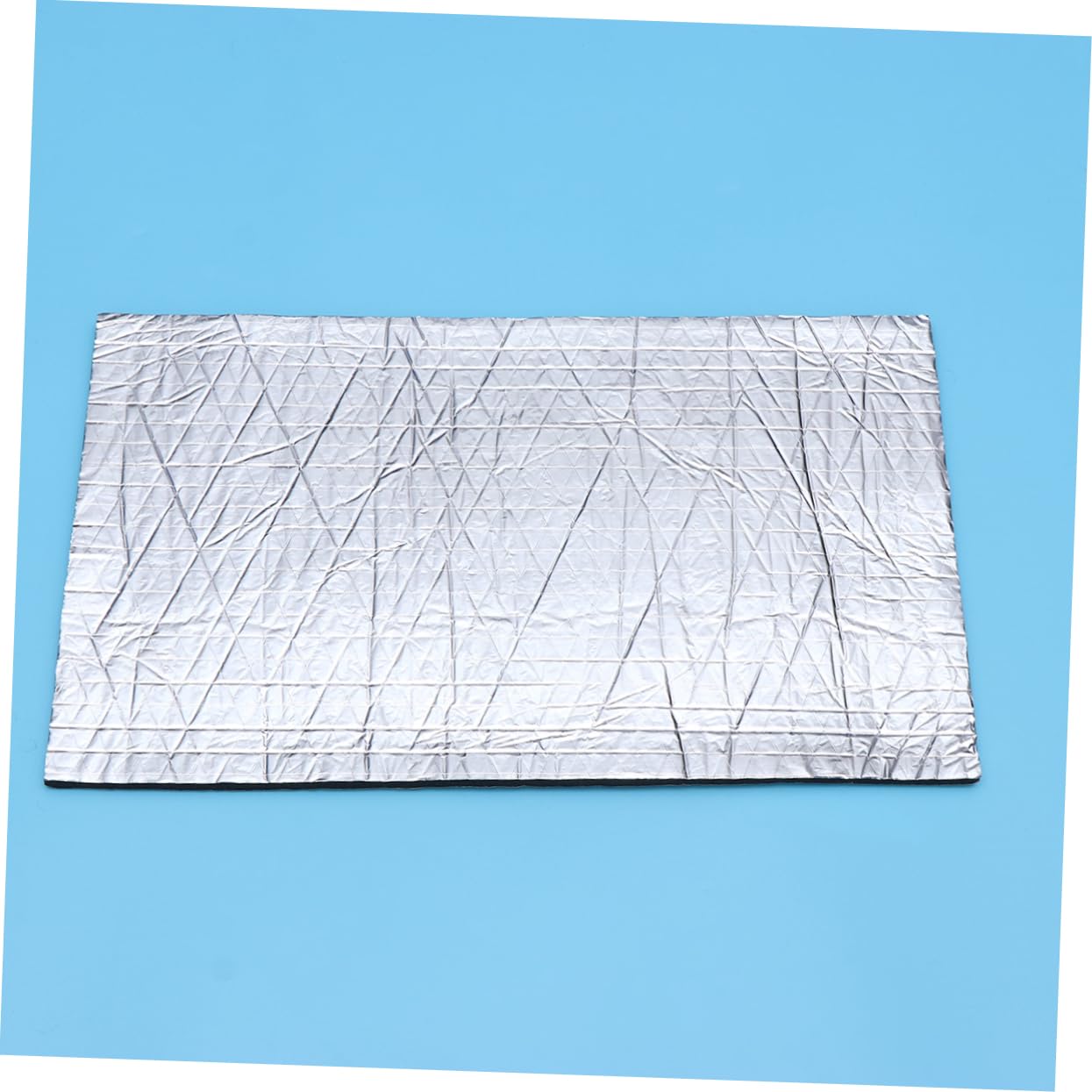 GLEAVI Cotone Fonoassorbente per Auto Foglio di Alluminio, 50x30cm, 6 Fogli, Isolamento Acustico e Barriera Termica Facile da Installare