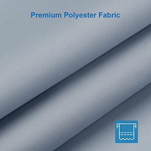 Image of Amazer Light Gray Shower Curtain Liner, Light Gray Fabric Shower Liner, 2-in-1 Bathroom Shower Curtain and Liner, 12 Grommet Holes, Water Proof, Machine Washable, Hotel Quality, 72 x 72 Inches