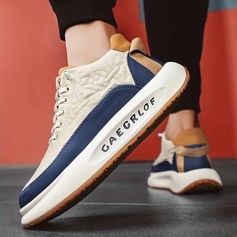 Men's Casual Sneakers, Trendy Comfy Walking Skate Shoes, Spring and Summer2