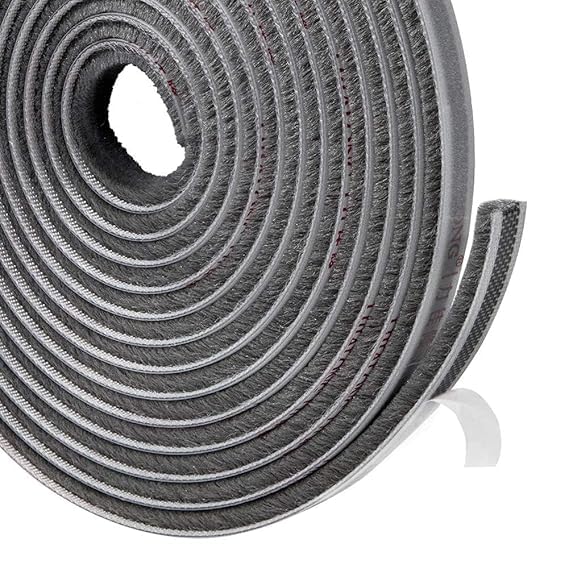 MASTANO Soundproof Window Sealing Strips - Windproof Dustproof Door Window Frame Seal - Sliding Window Seal Strip, 5 Meters, Grey