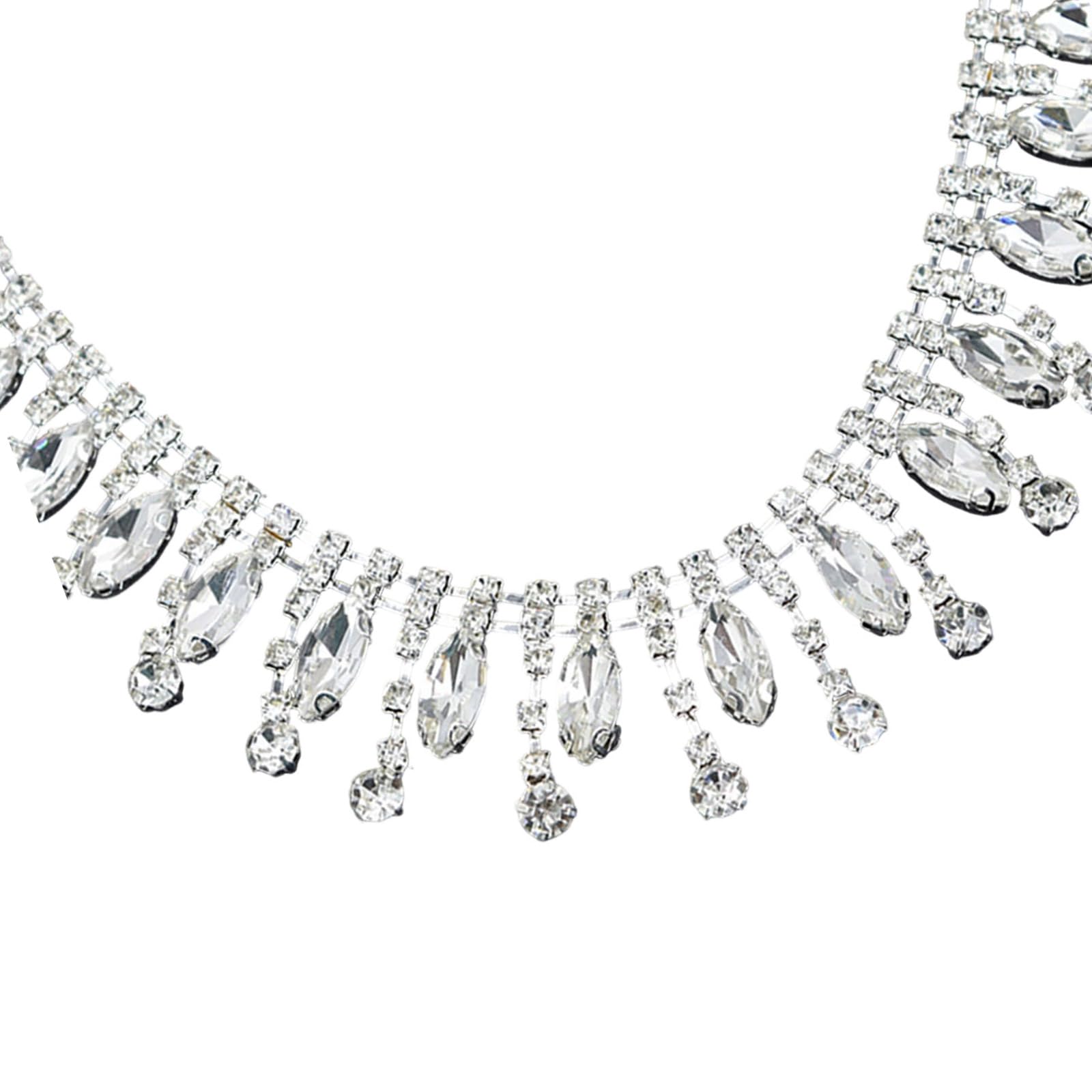 YWLUUOO Glass Crystal Fetters for Sewing Undertakings and Creative Addons Permanent Crystal Materials