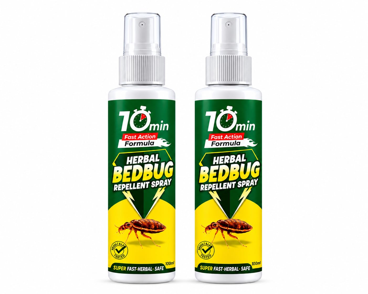 Herbal BedBug Protection Spray 100ml | Powerful Bed Bugs Repel Spray for Bed, Mattress & Furniture | Organic Khatmal Repellent for Home pack of 02-image-46