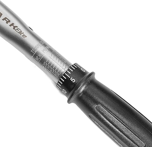 Miniatura 5 de Stark - Llave dinamométrica de accionamiento de 38 de pulgada de 40-250 pulgadas, calibre ajustable, par de clic de doble dirección con estuche