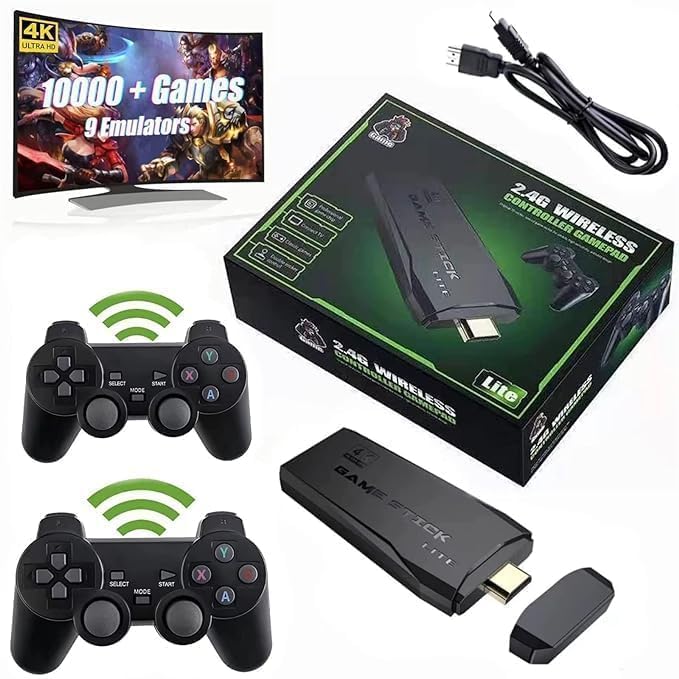 PIPBO Wireless Console Game Stick Video Game Console Built-in 15000 Classic Games 8 Bit Mini Retro Controller HDMI Output Dual Player-4K Ultra HD Game Stick Plug & Play Video Game Box for Kids,Adults (B0DC6T6Z5N) Amazon Price History, Amazon Price Tracker