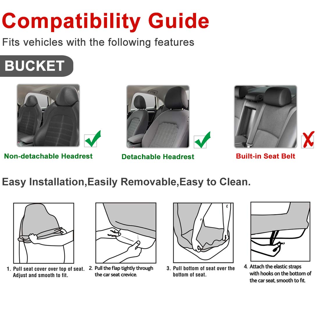 sourcing map Cubierta De Asiento 1Pc para Protección De Asientos De Coche